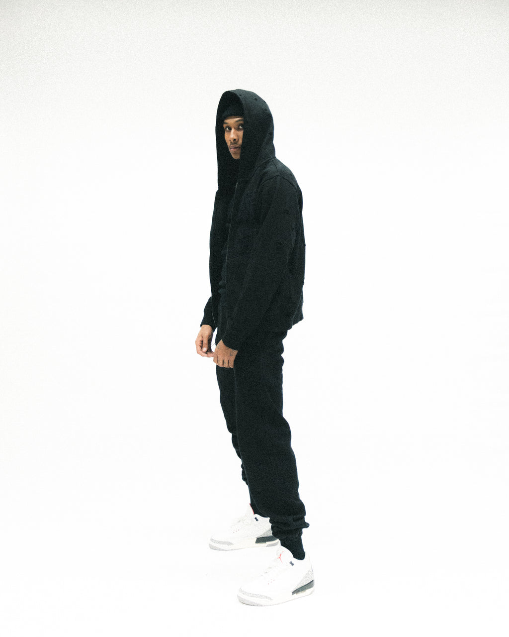 “TOUR LIF3” HEAVYWEIGHT DISTRESSED JACKET